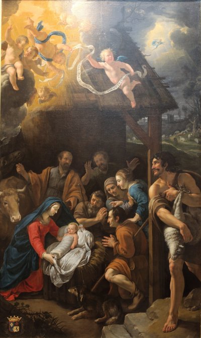 De Aanbidding van de Herders door Philippe de Champaigne